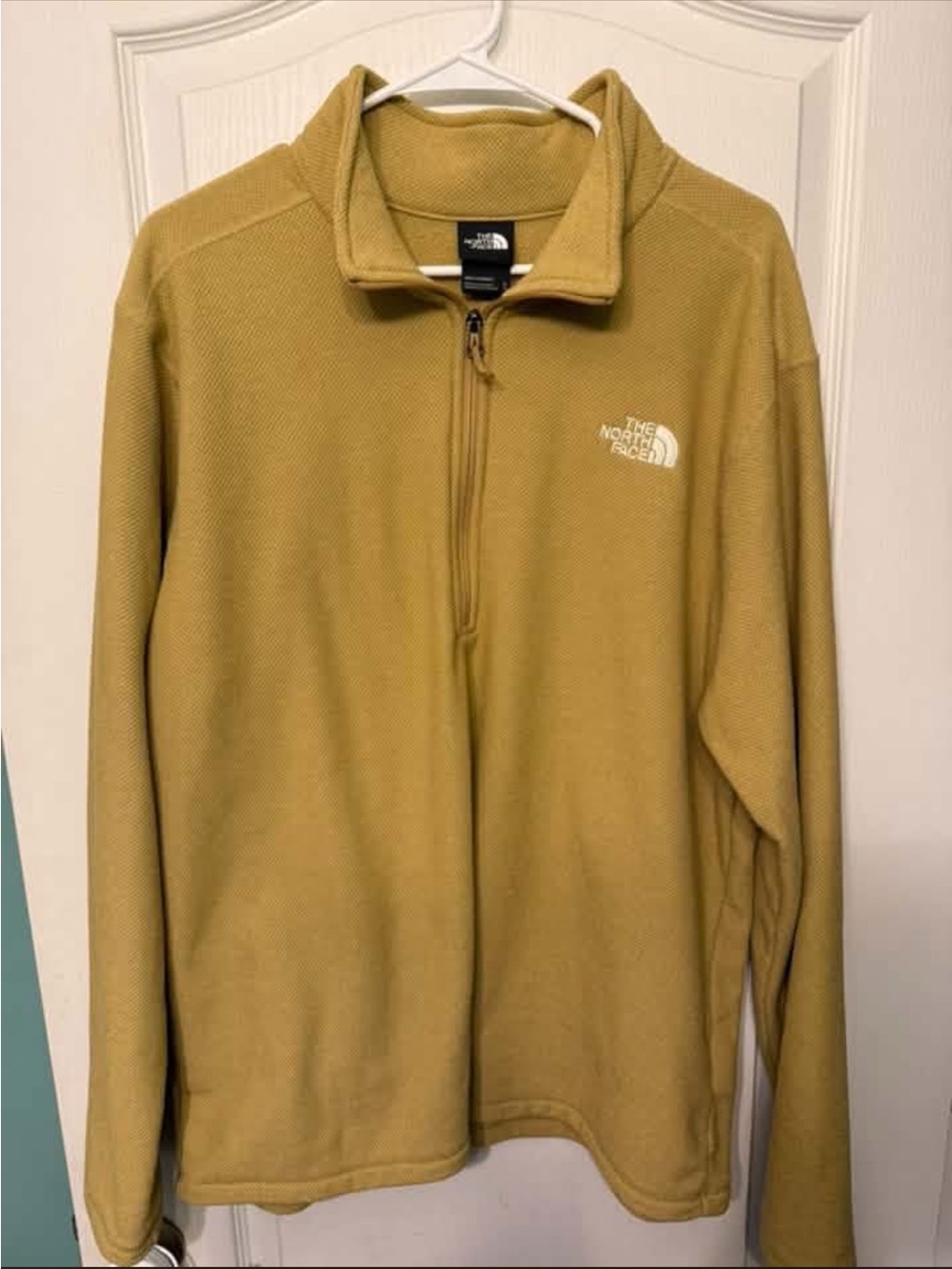 The North Face Men's Zip-Up Fleece Sweater - Mustard Yellow
